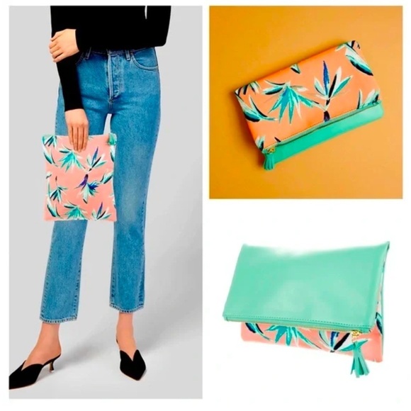 Rachel Pally Reversible Clutch Birds of Paradise - Picture 2 of 6